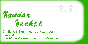 nandor hechtl business card
